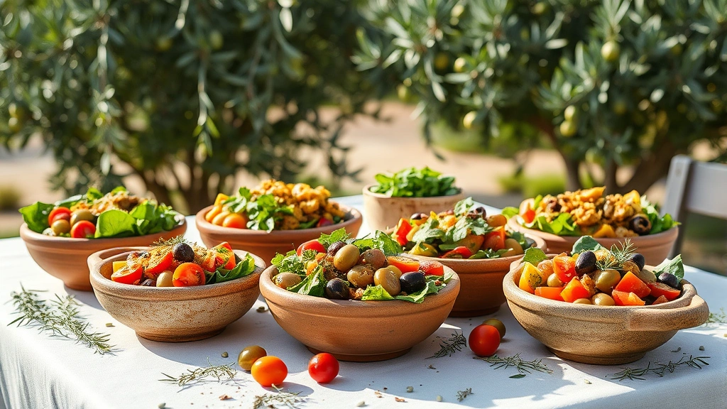 Delicious Mediterranean Salads: 12  Recipes