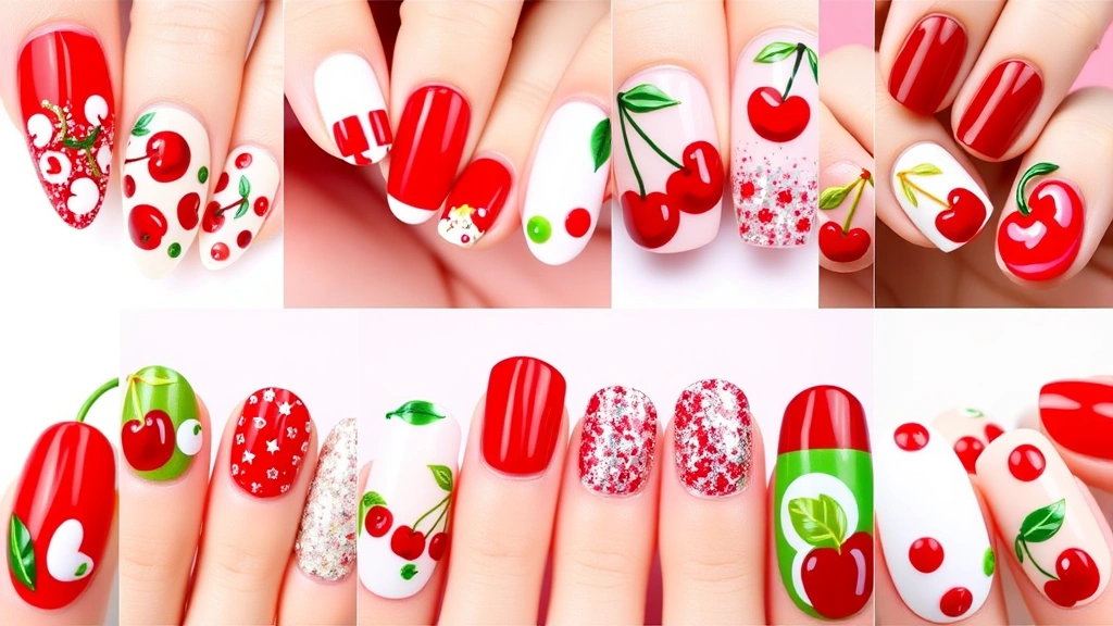 15 Cherry Nails Inspo Ideas That’ll Make You Want to Paint Your Nails Right Now!