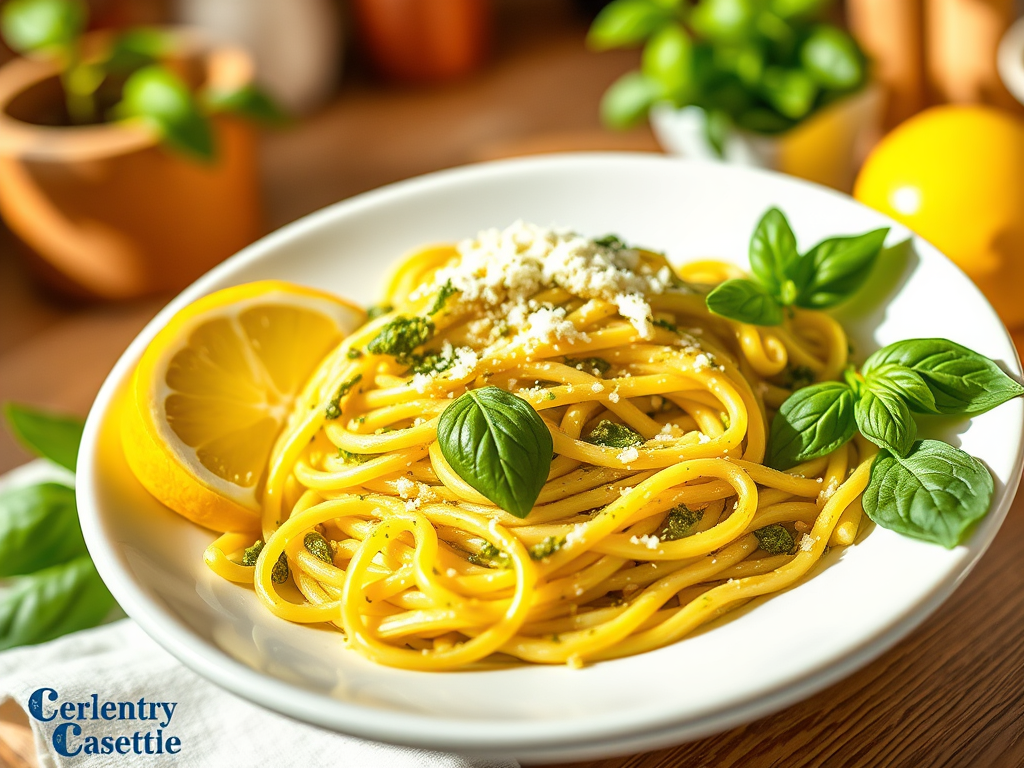 Recipe of the Friday: Lemon Basil Pesto Pasta