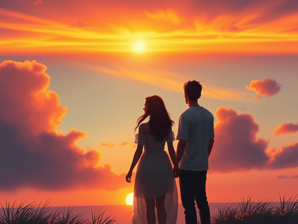 “Love does not consist in gazing at each other, but in looking outward together in the same direction.”