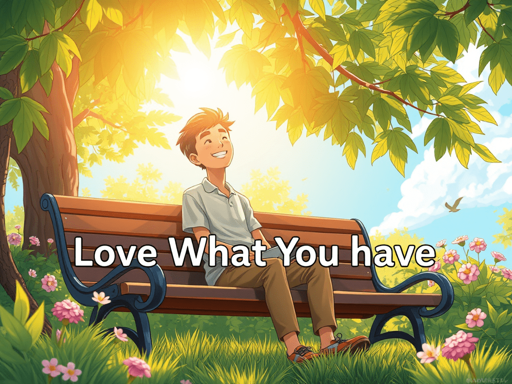 When you love what you have, you have everything you need.