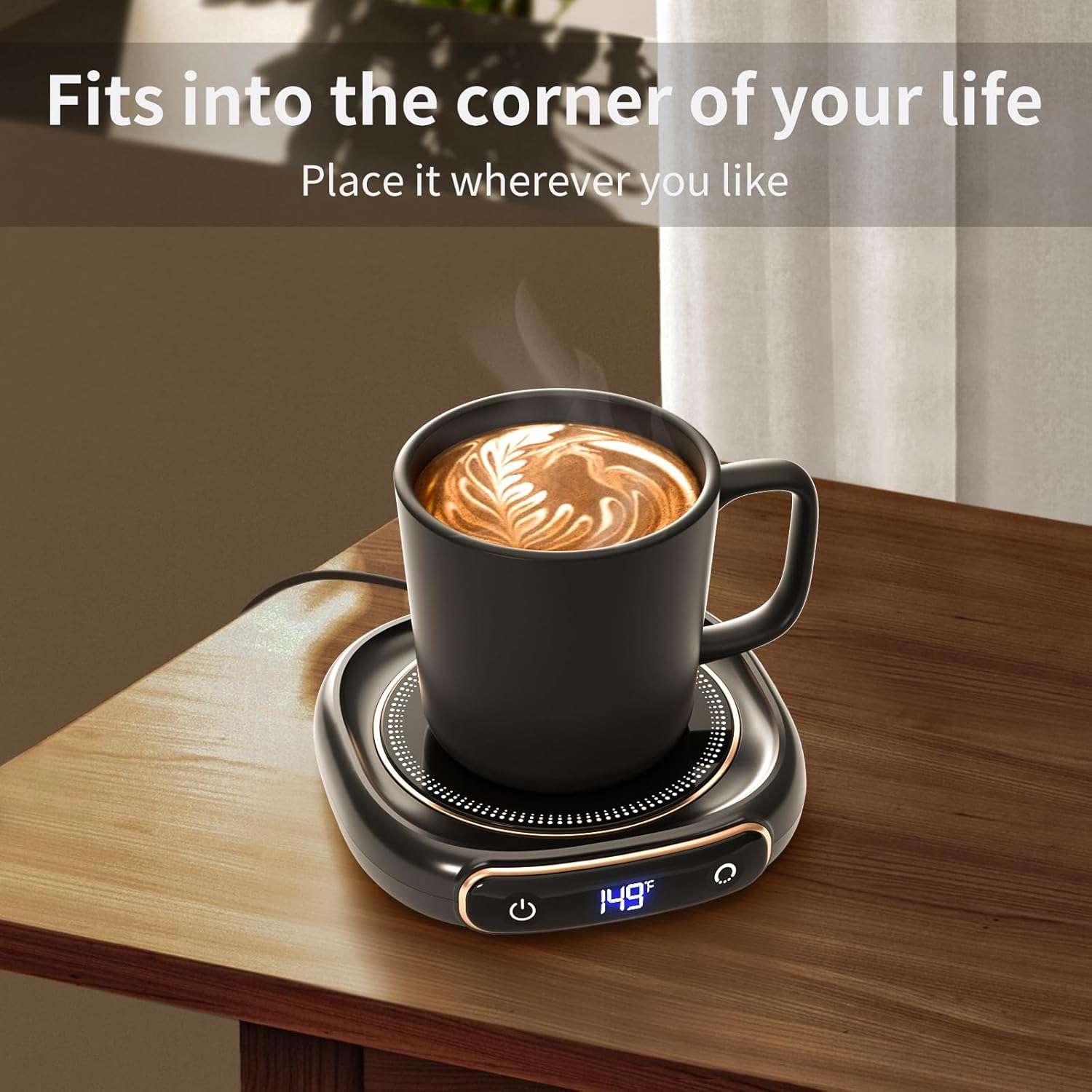 Never Sip Cold Coffee Again: Lerat Coffee Mug Warmer Set Is My Desk Hero!