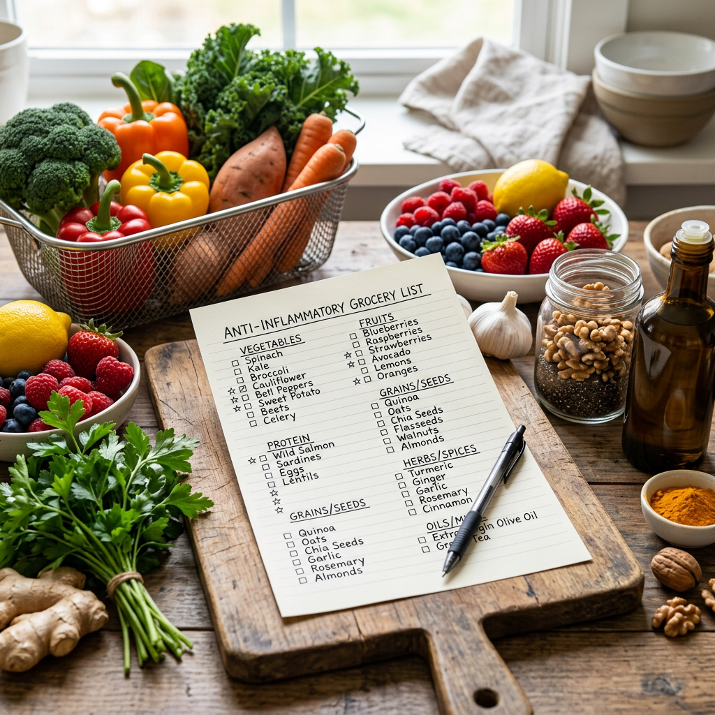 The Anti-Inflammatory Grocery List: What to Buy Every Week and Why