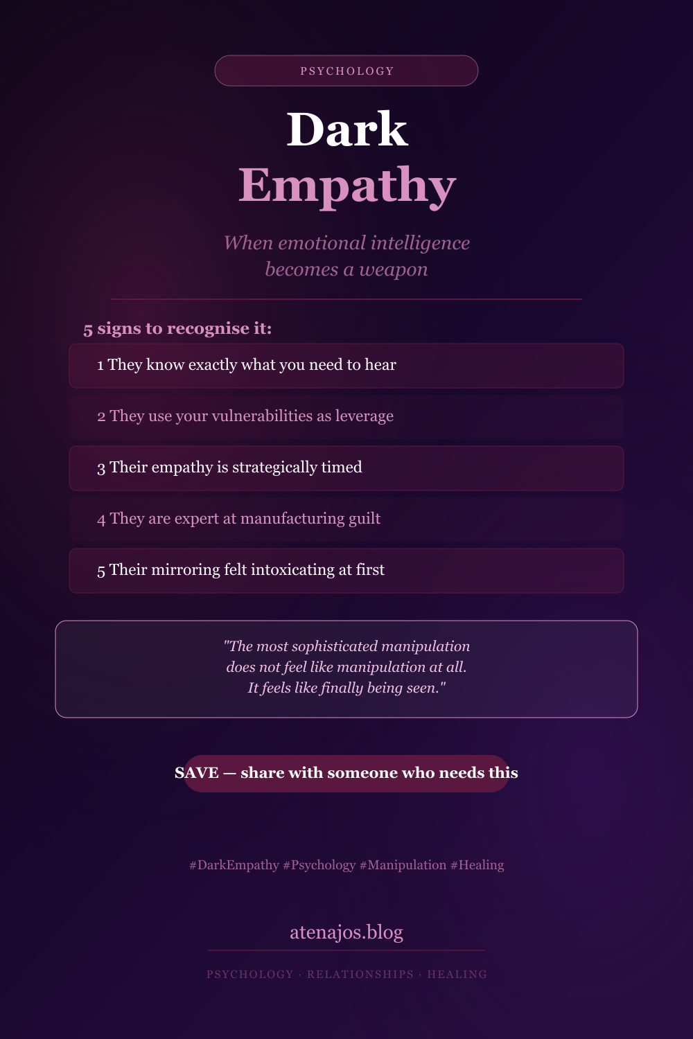 Dark Empathy: When Emotional Intelligence Becomes a Weapon
